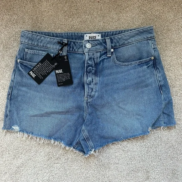 NWT Paige ‘Noella’ Relaxed Cut Off Shorts - Picture 1 of 2